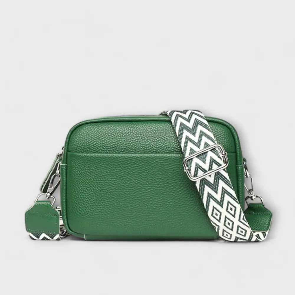 Buckle Straw Shoulder Bag