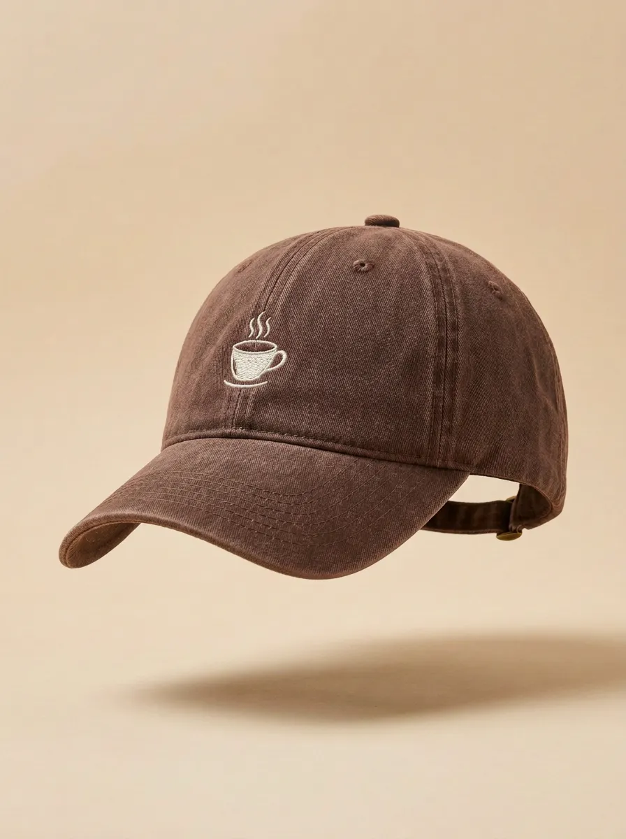 Relaxed Coffee-Lover Embroidered Unisex Baseball Cap