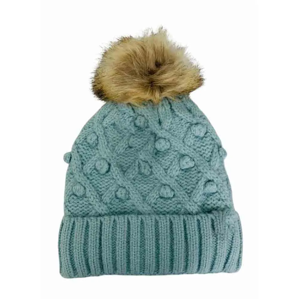 Polished Knit Pom Beanie