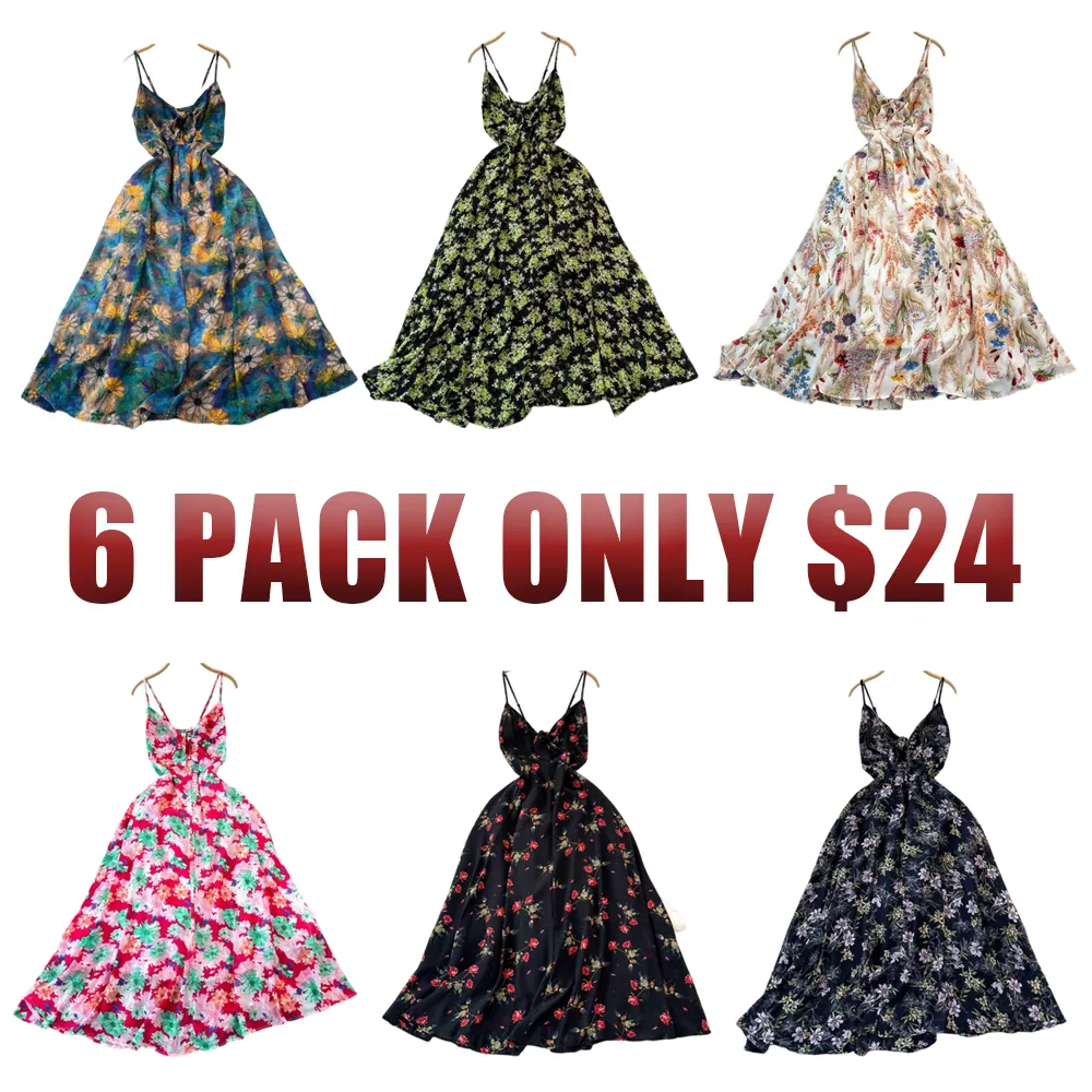 Women's Boho Floral Cami A-Line Summer Dress