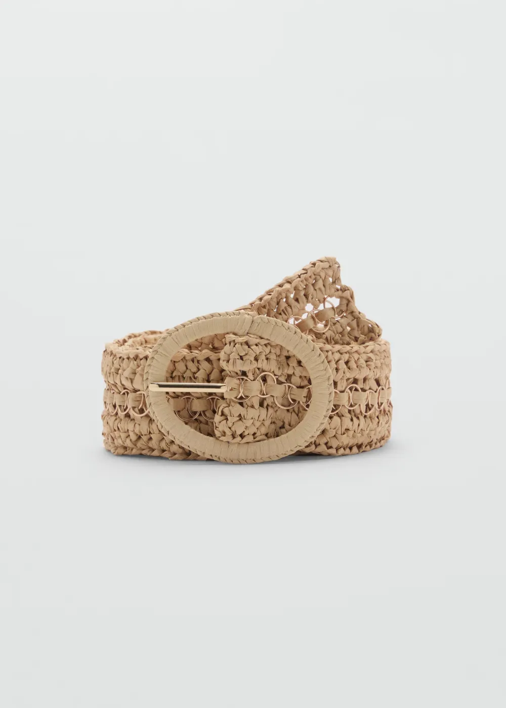 Beige Casual Style Natural Fibre Belts
