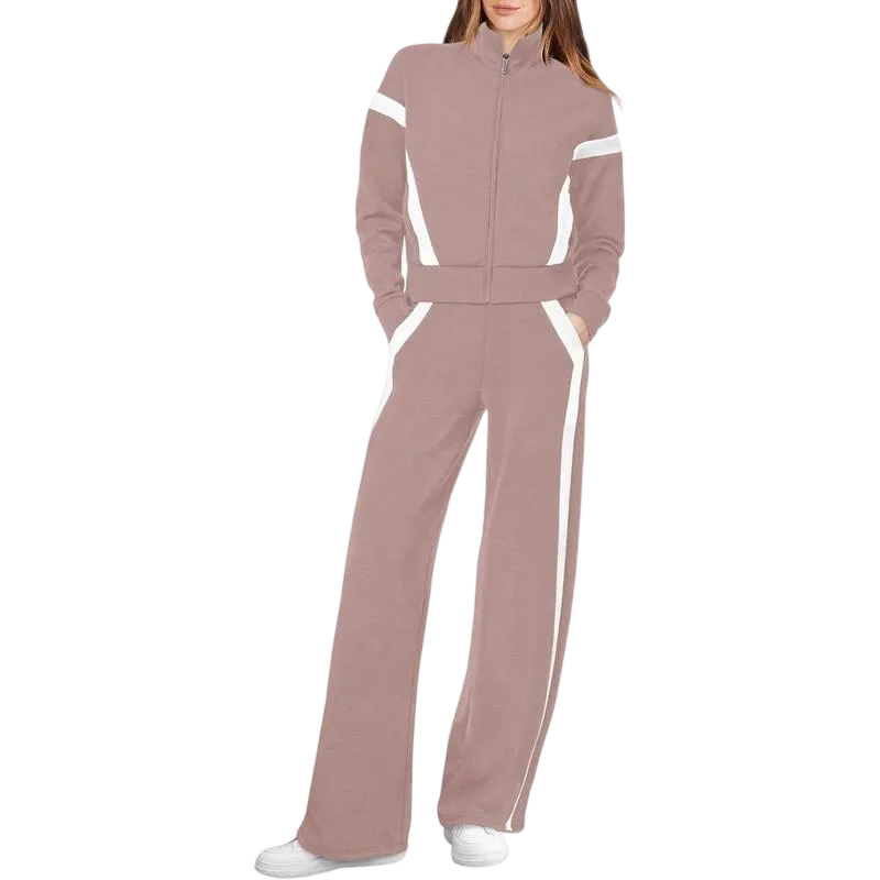 Lounge Sets for Women 2025 Sweatsuit 2 Piece Outfits Sweatshirt Wide Leg Sweatpant Tracksuit Matching Set
