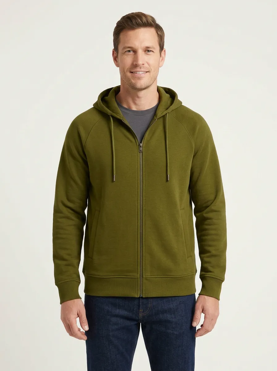 Training Zip-Up Hooded Finish Men's Sport Jacket