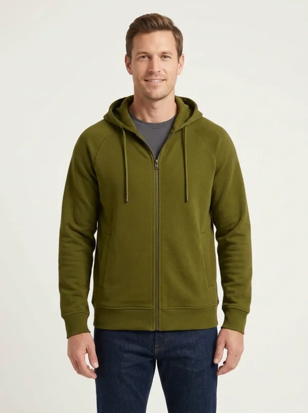 Training Zip-Up Hooded Finish Men's Sport Jacket