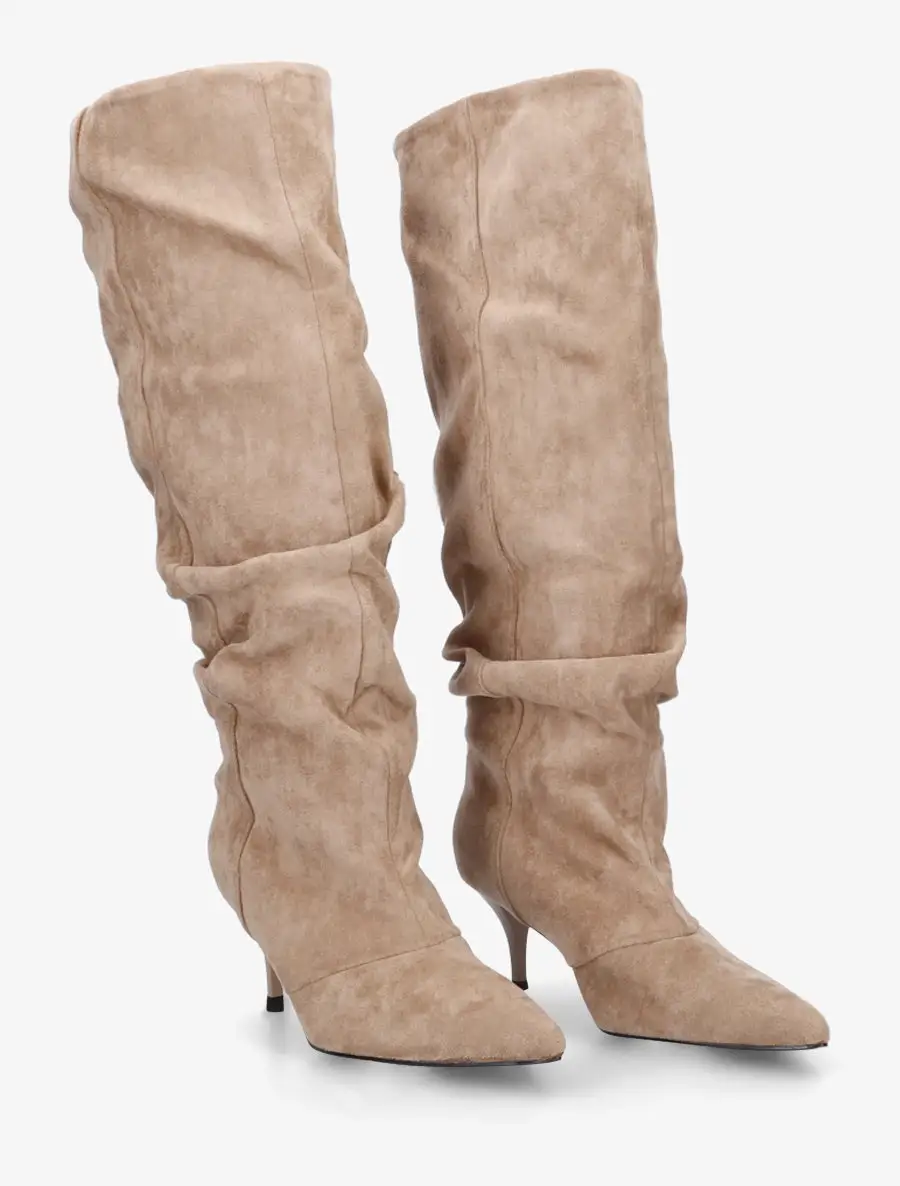 Versatile Block Heel Faux Suede Knee High Boots