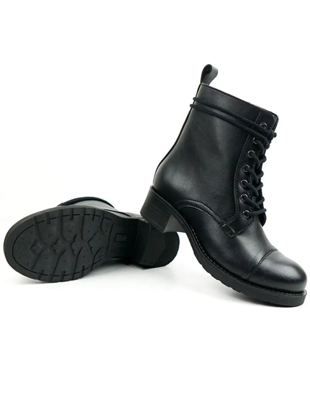 Women's Modern Utility Water Resistant Vegan Leather Everyday Boots