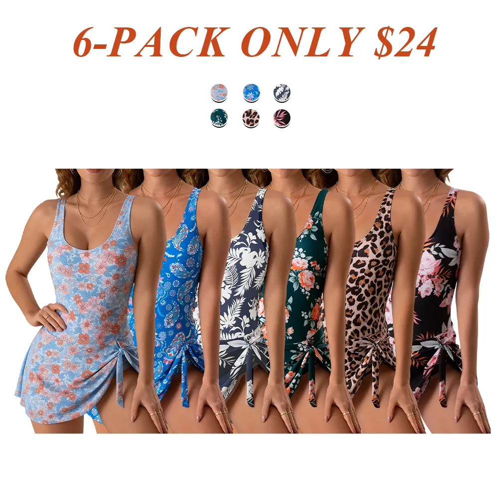 Two Piece Swimdress Swimsuits for Women Tummy