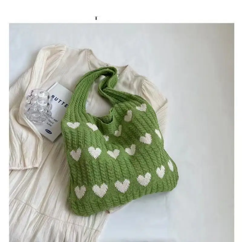 Crochet Tote Bag Small Fresh Simple Knitted Bag