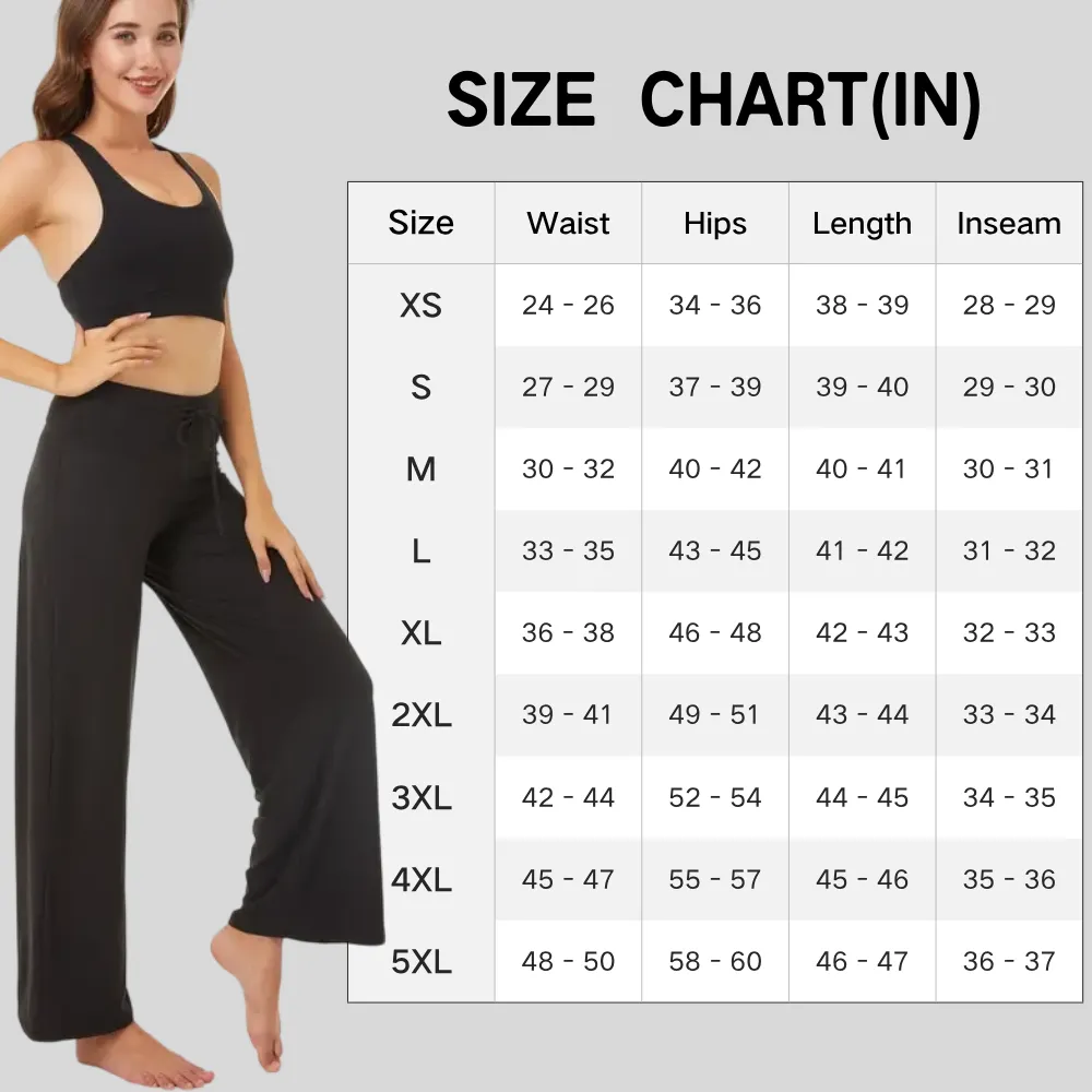 Women's Wide Leg Pants with Pockets – High waisted Loose Fit Sweatpants for Yoga