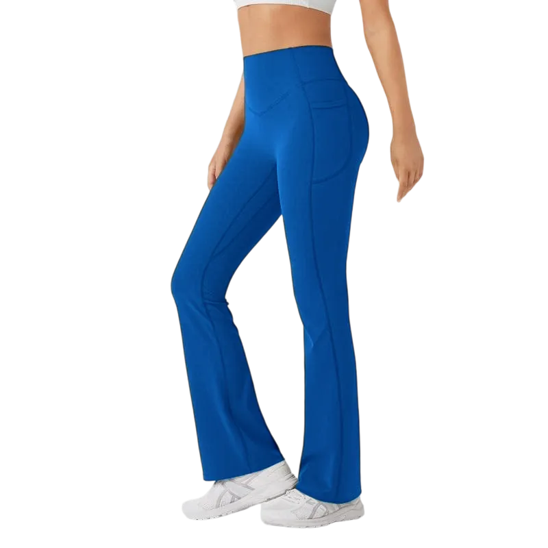 Women's UltraSculpt SoCinched High Waisted Scrunch Butt Lifting Tummy Control Pocket Shaping Yoga Bootcut Leggings