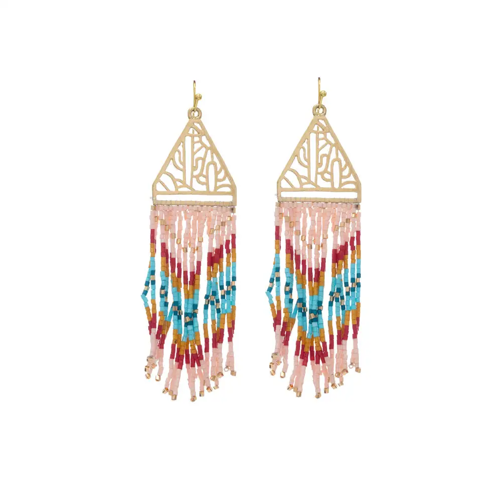Textured Graceful Artful Statement Earrings