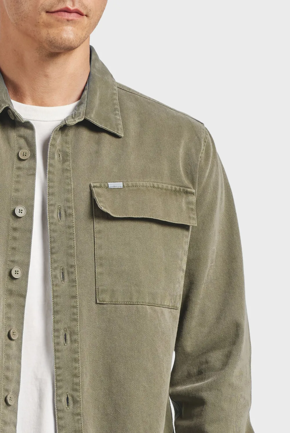 Essential Denim-like Shirt Jacket