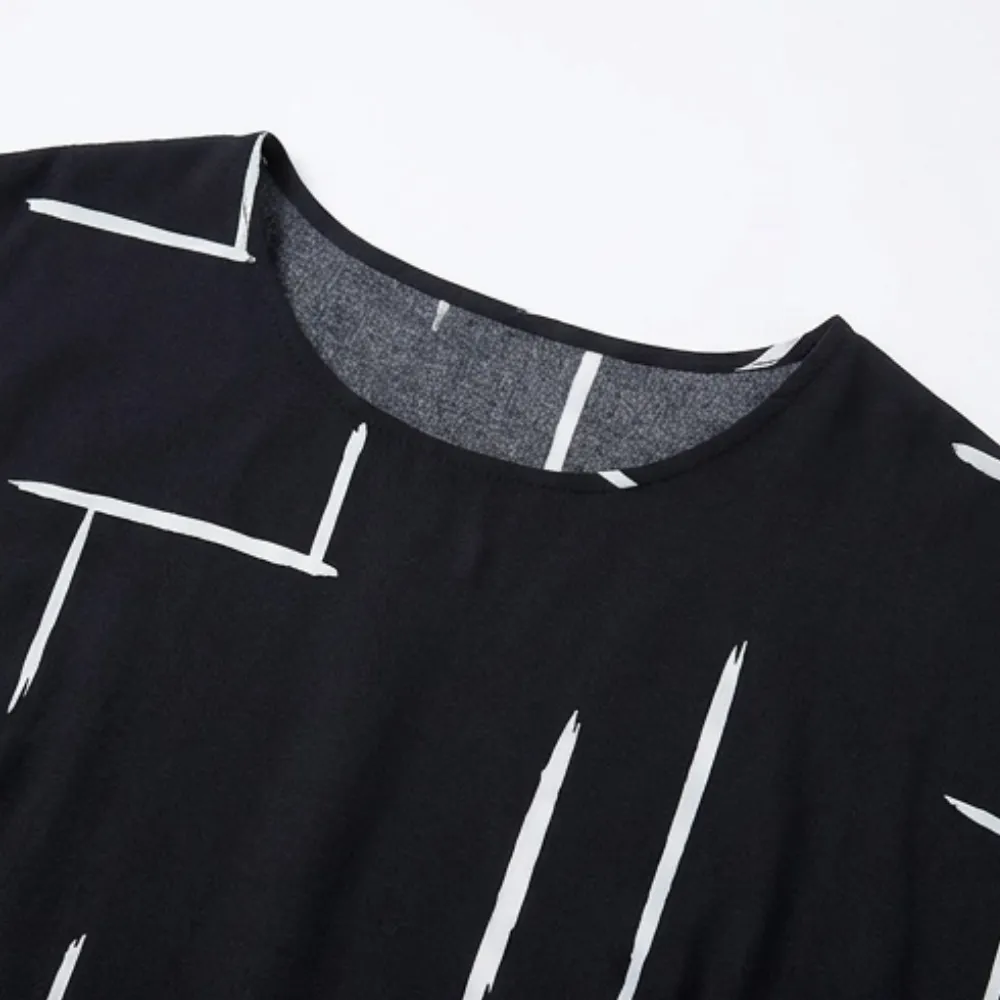 Pocket Printed Pocketed Midi Dress