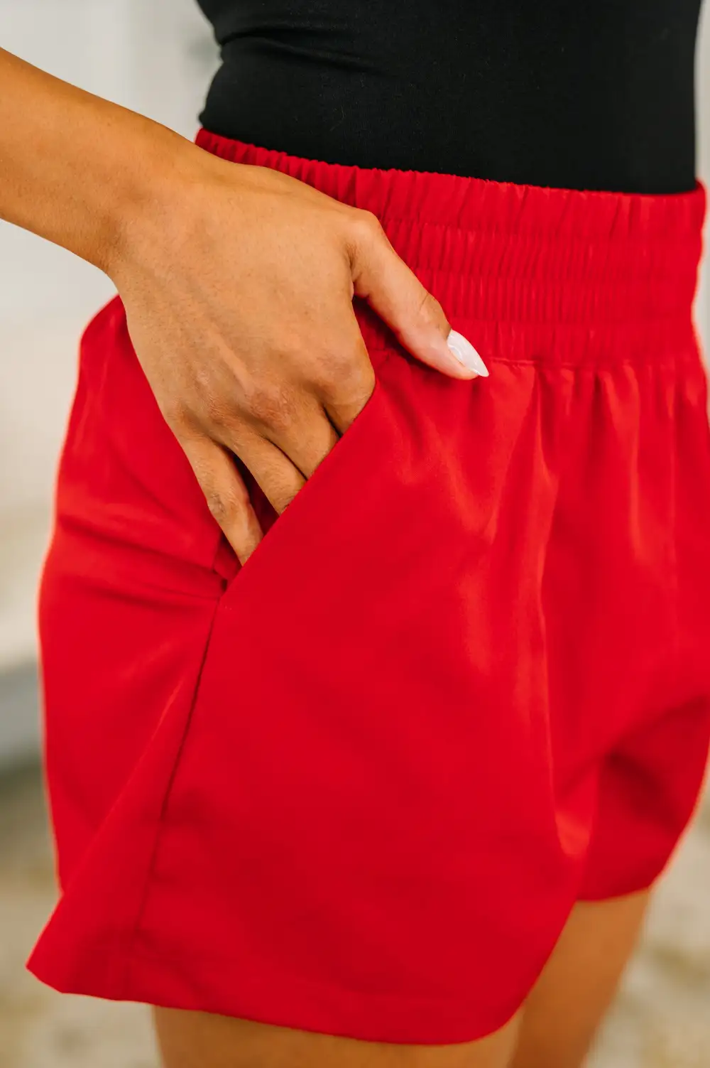 Polished High-Waist Shorts