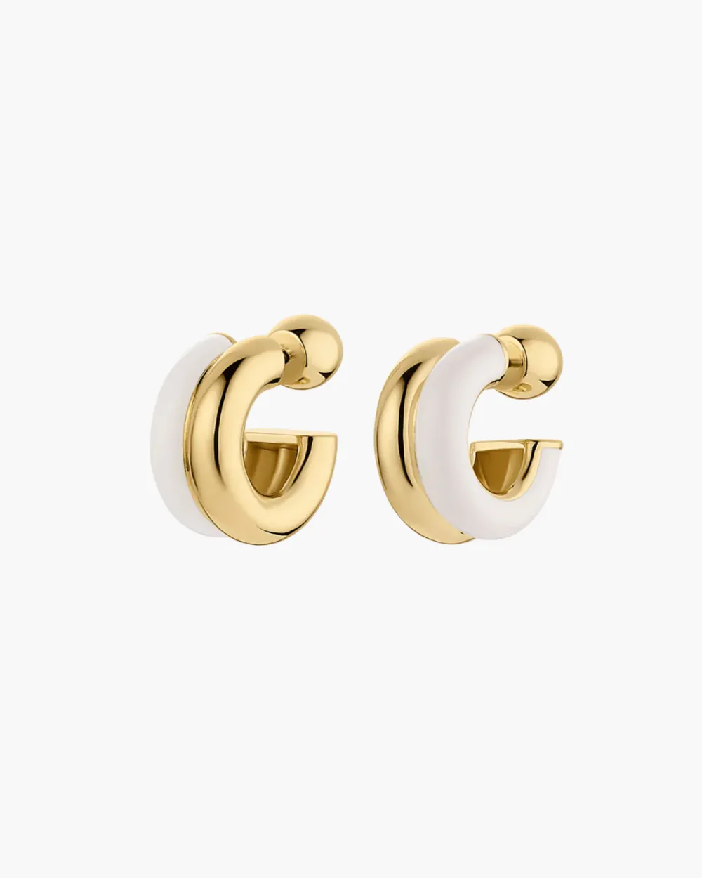 Stacked Huggie Earrings