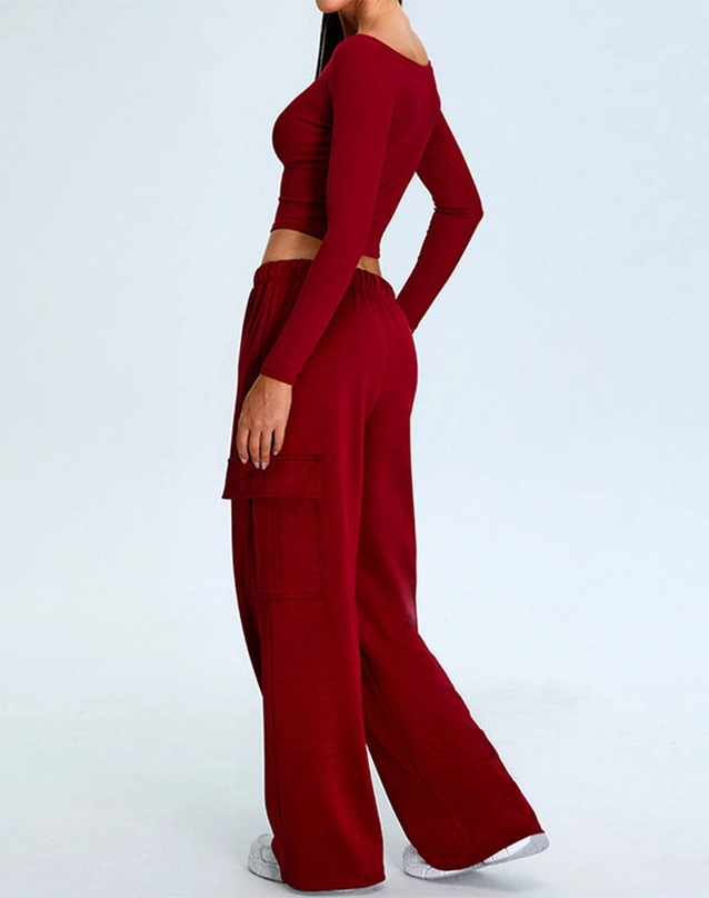 Off-Shoulder Active Jumpsuit