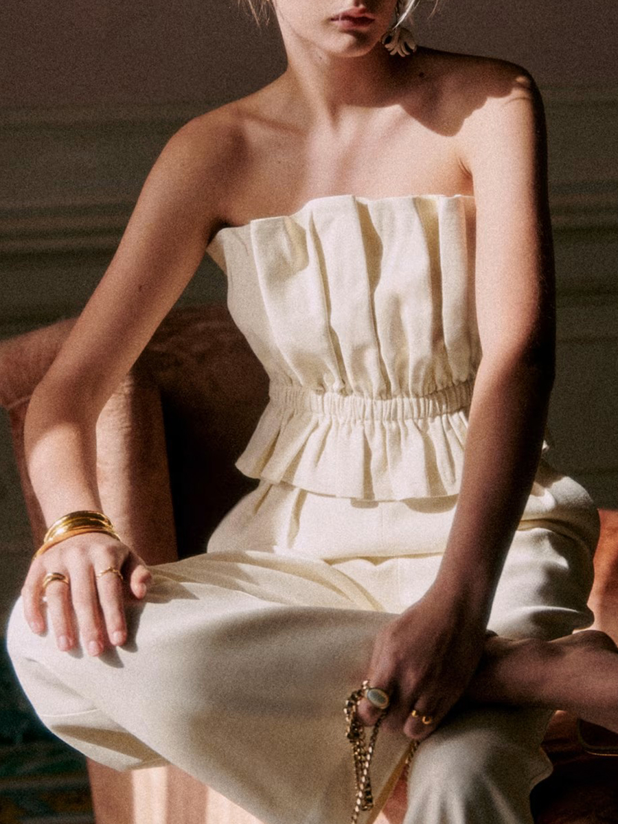 One Shoulder Crop Tops