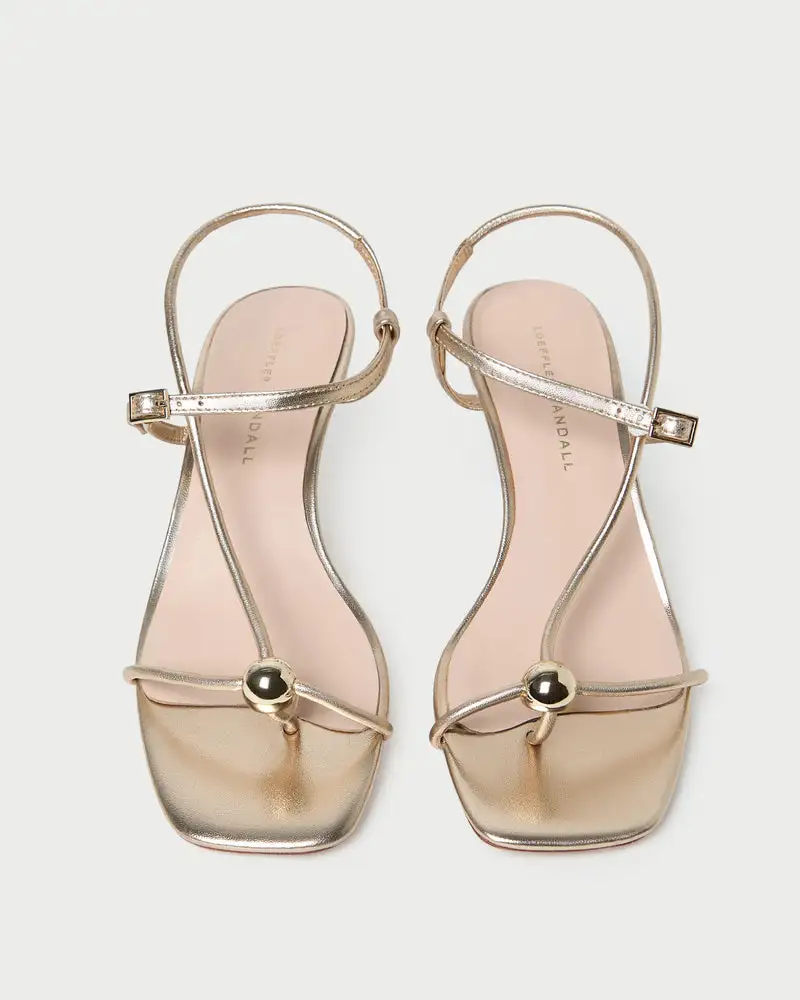 Leather Block Heel Sandals