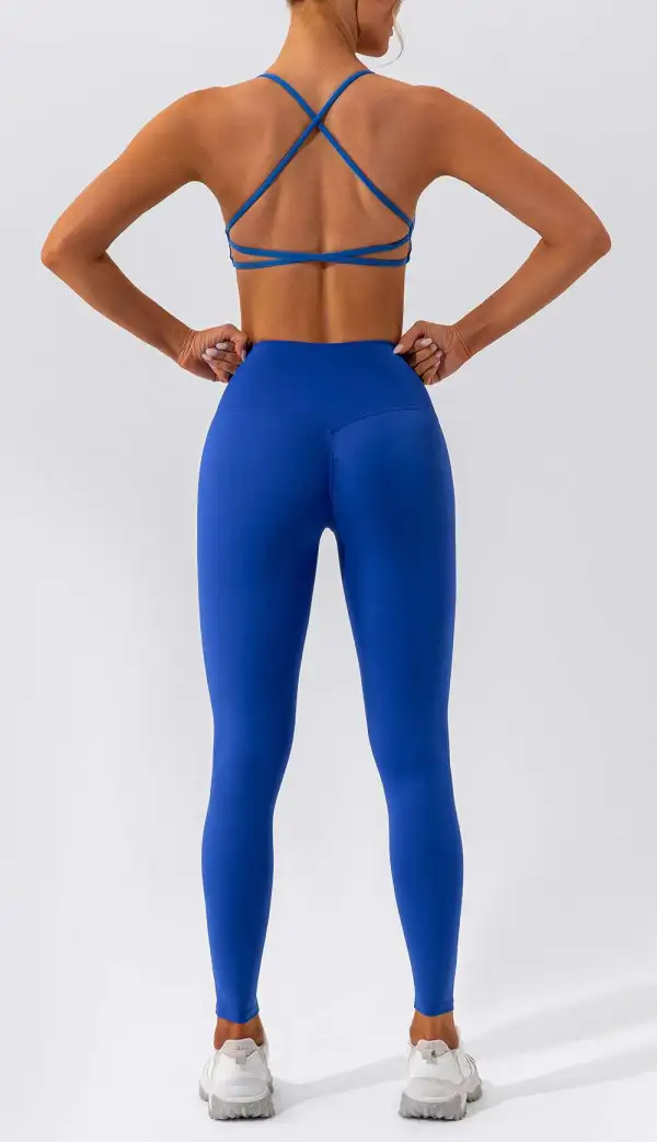 Quick-Dry Backless Bra and Leggings Active Set