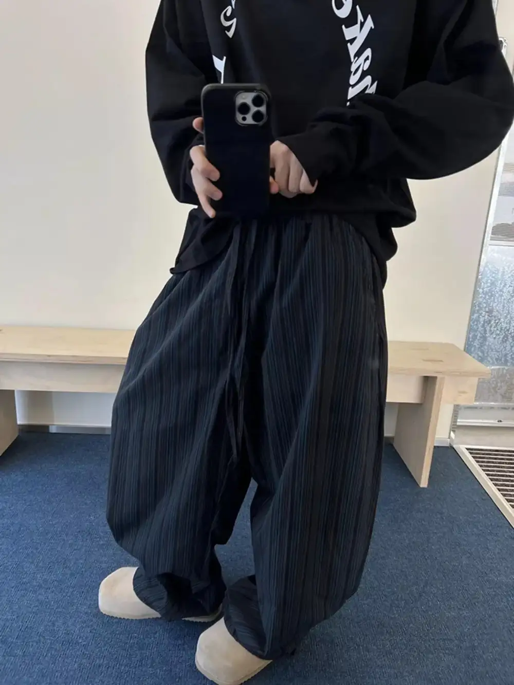 Essential Men's Plus Size Wide Leg Pants