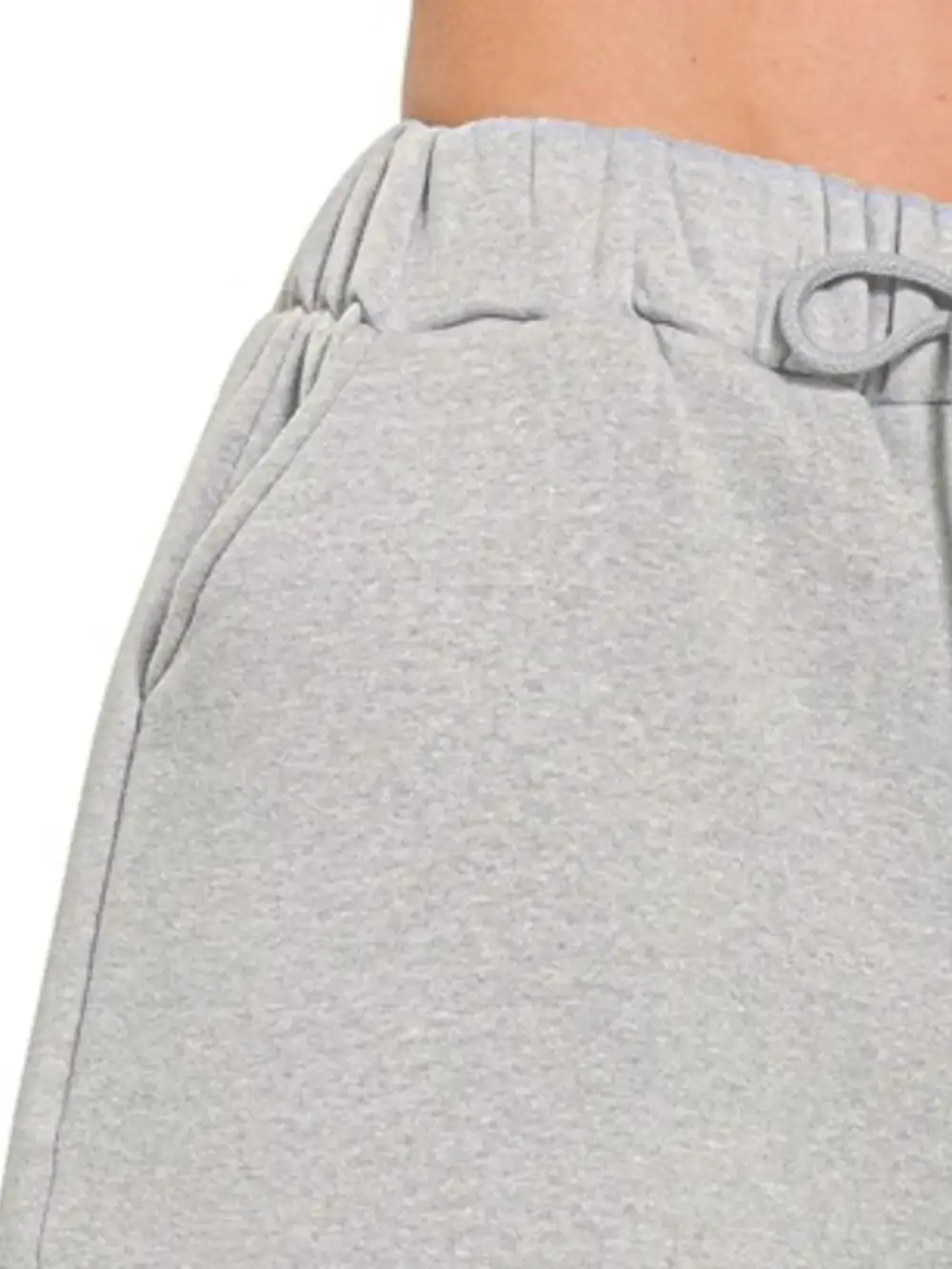Fleece Drawstring Shorts With Pockets