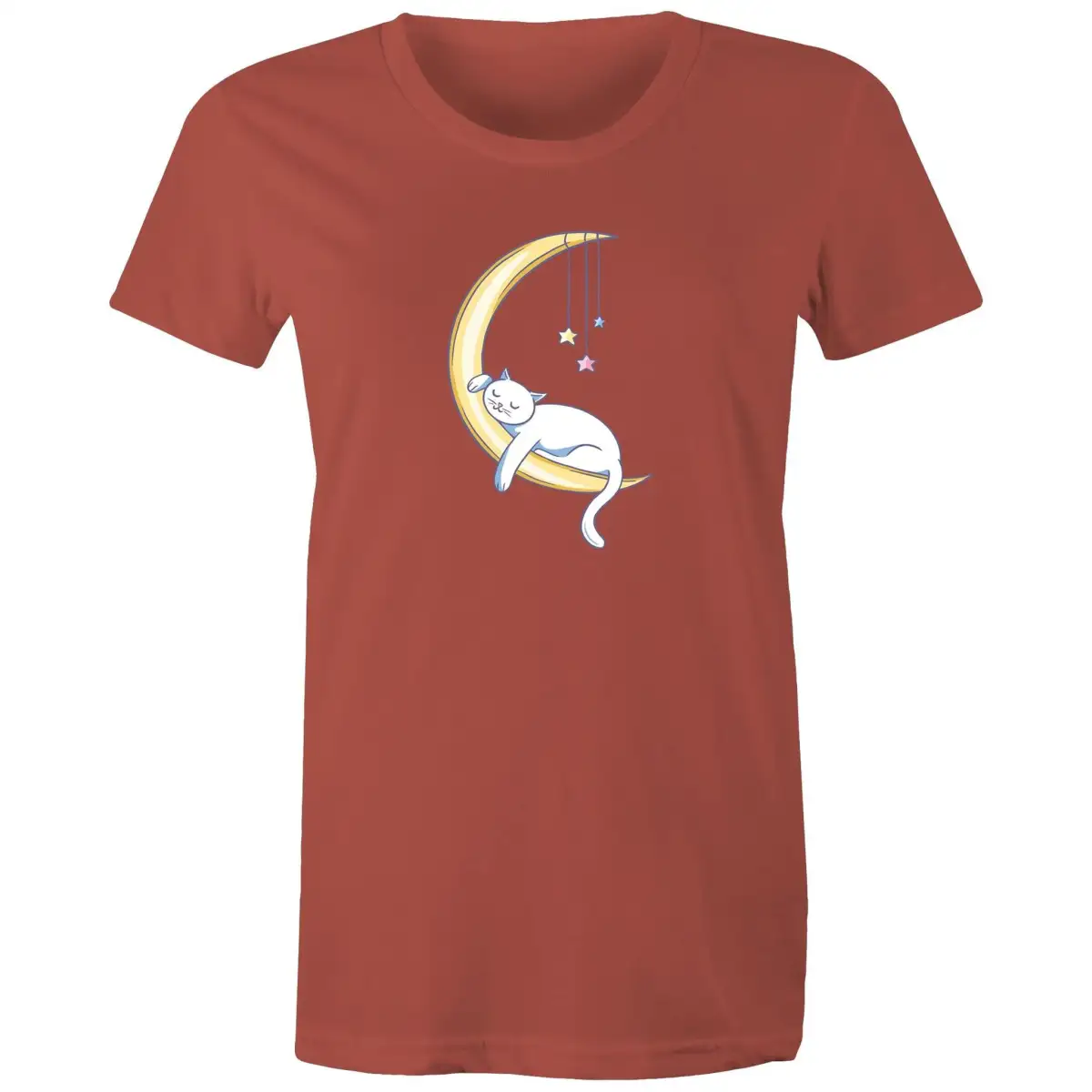 Cat Sleeping on Moon T-Shirt