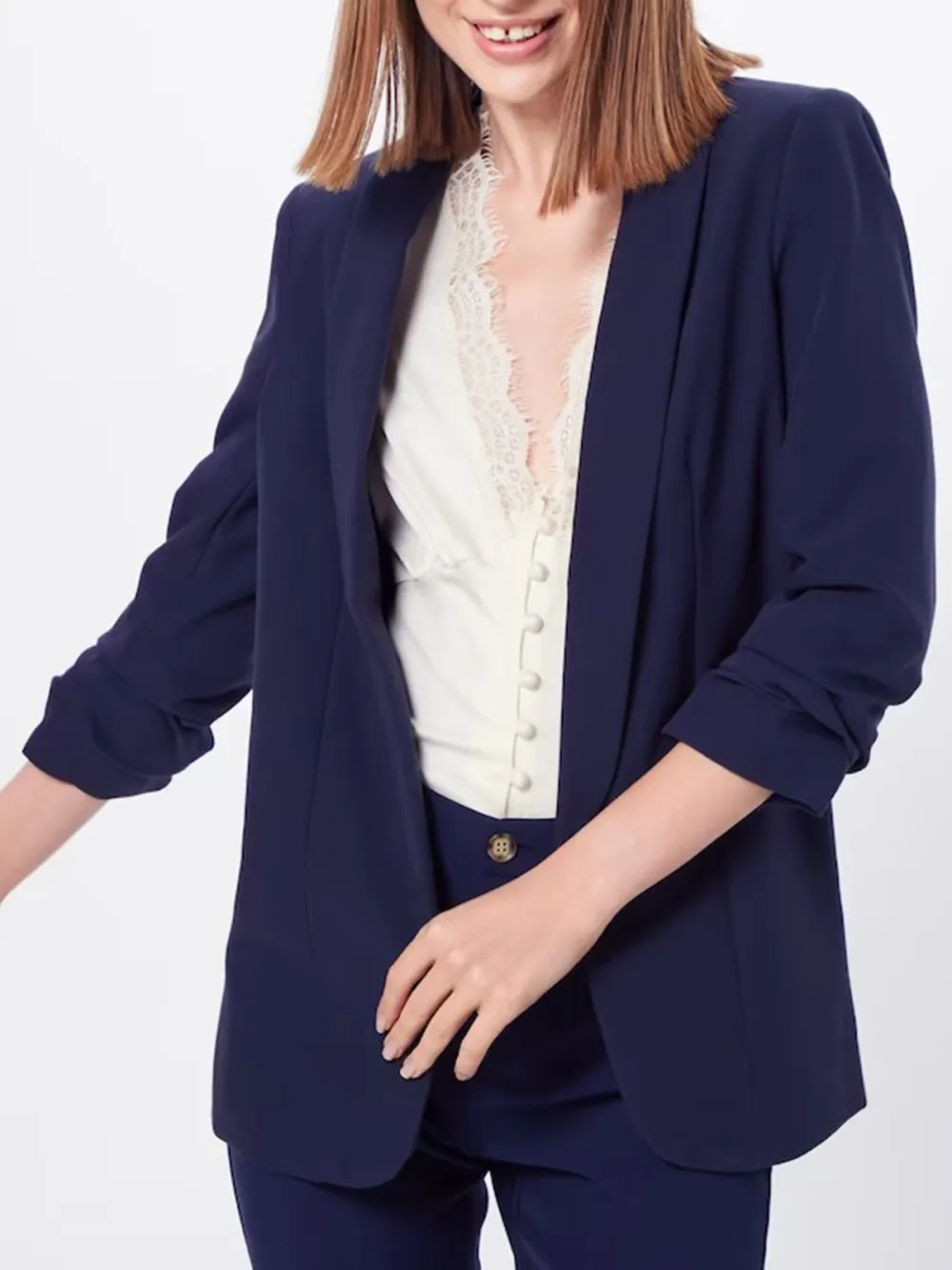 Red Plain Colored Soft Feel Blazer