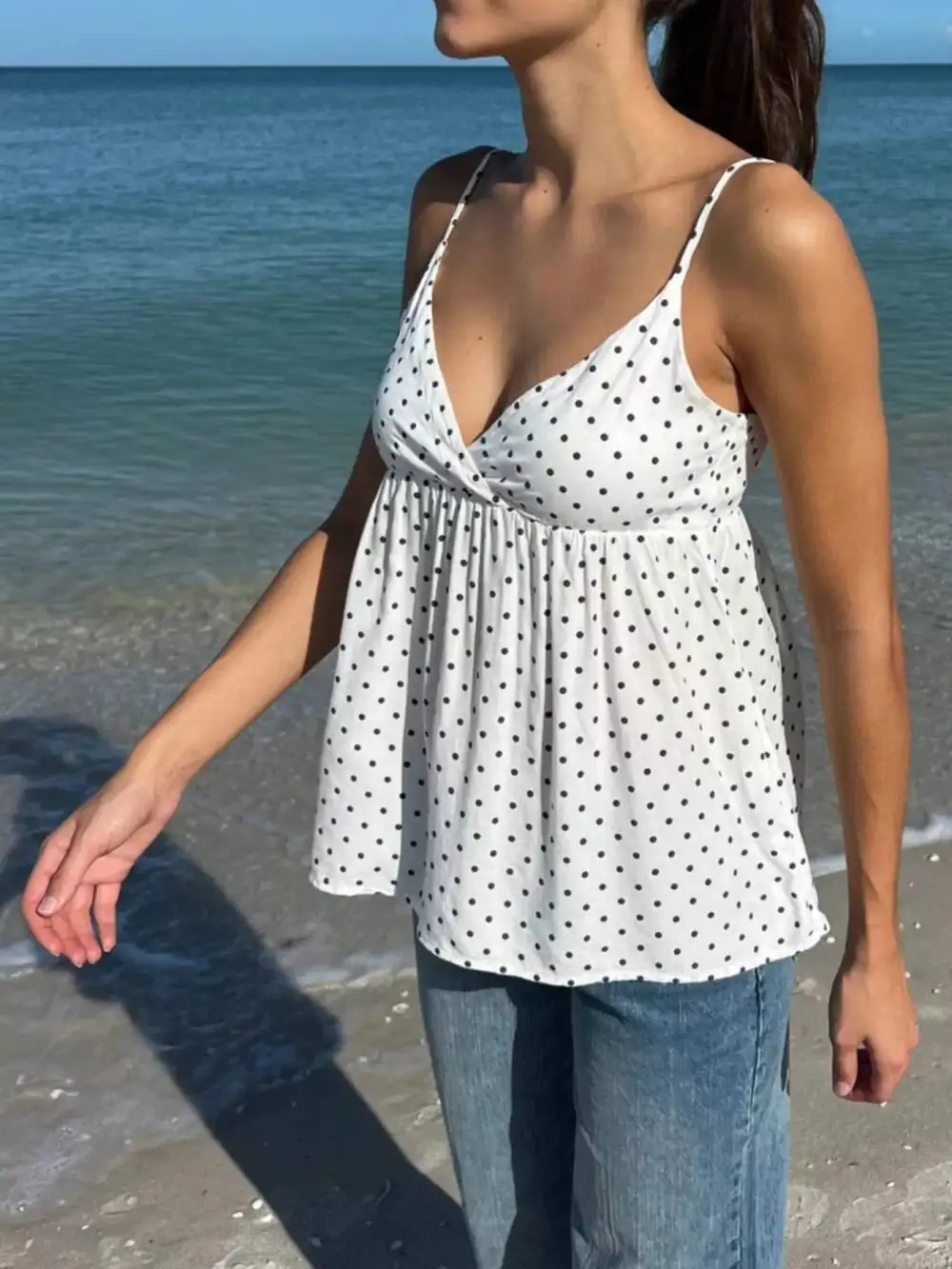 Polka Dot Flowy V