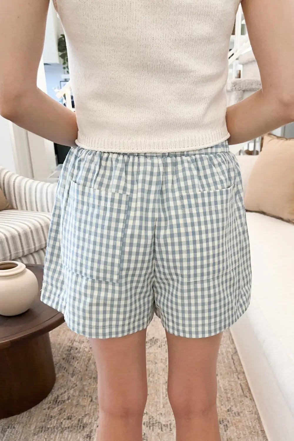 Laid Back Soft Gingham Shorts