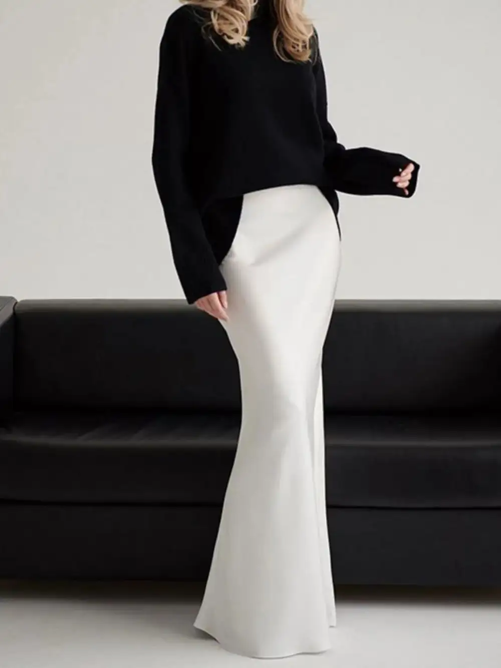 Casual Comfort Waisted Skirt