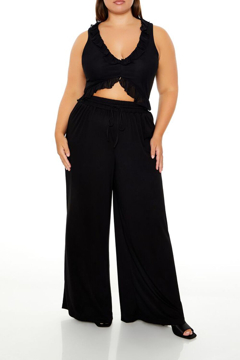 Plus Size High-Rise Pants