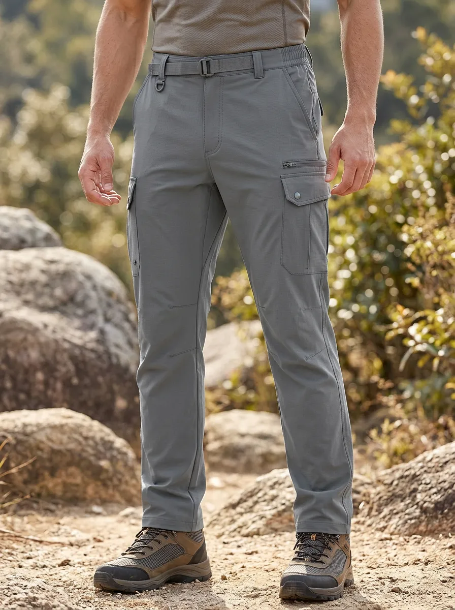 Men's Outdoor Hiking Tactical Multi-Pocket Cargo Pants