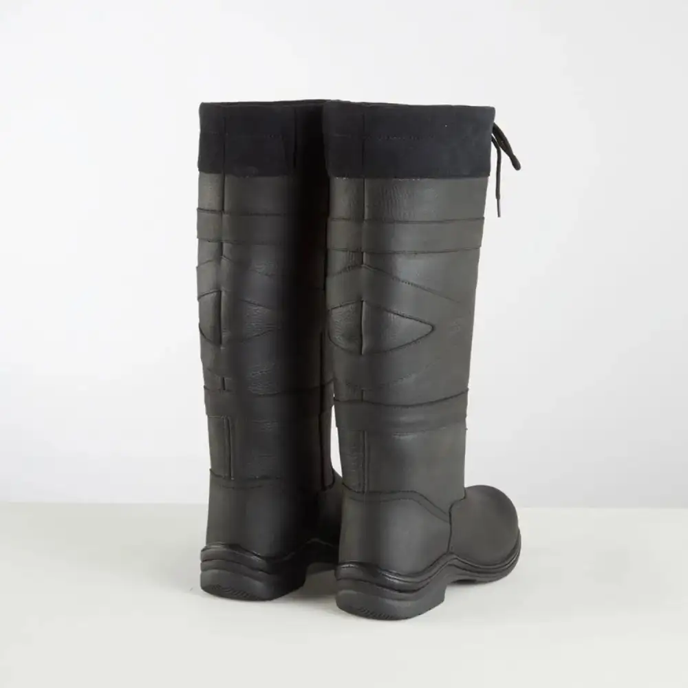 Classic Weather-Ready Leather Riding Boots