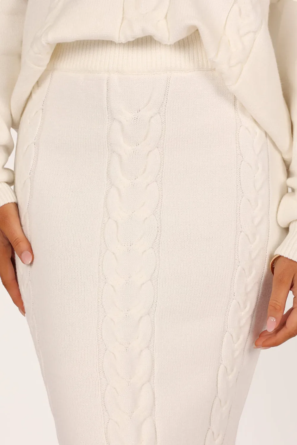 CASUAL MIDI STRIPED COTTON SKIRT