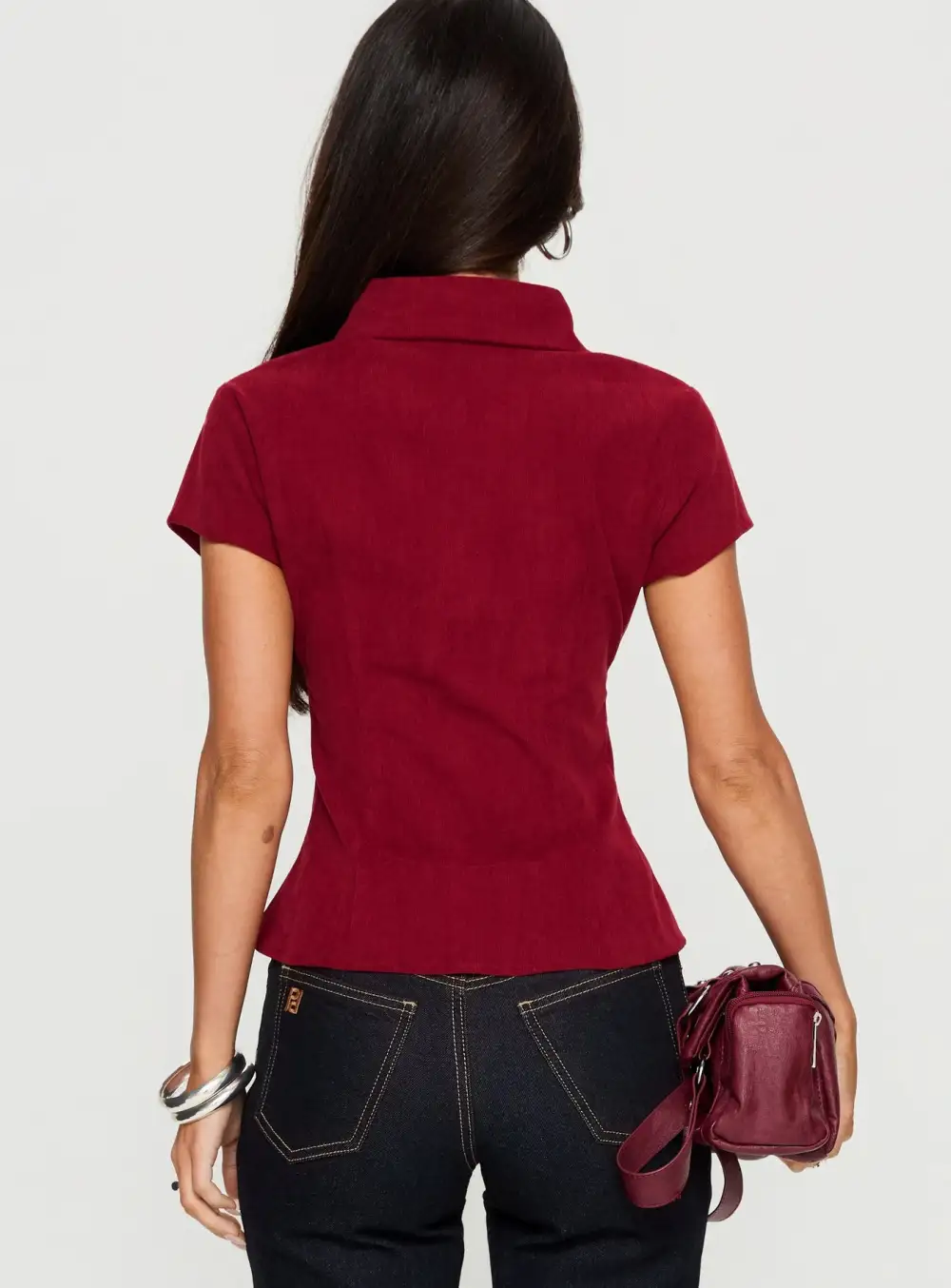 Effortless Button Up Collared Blouse