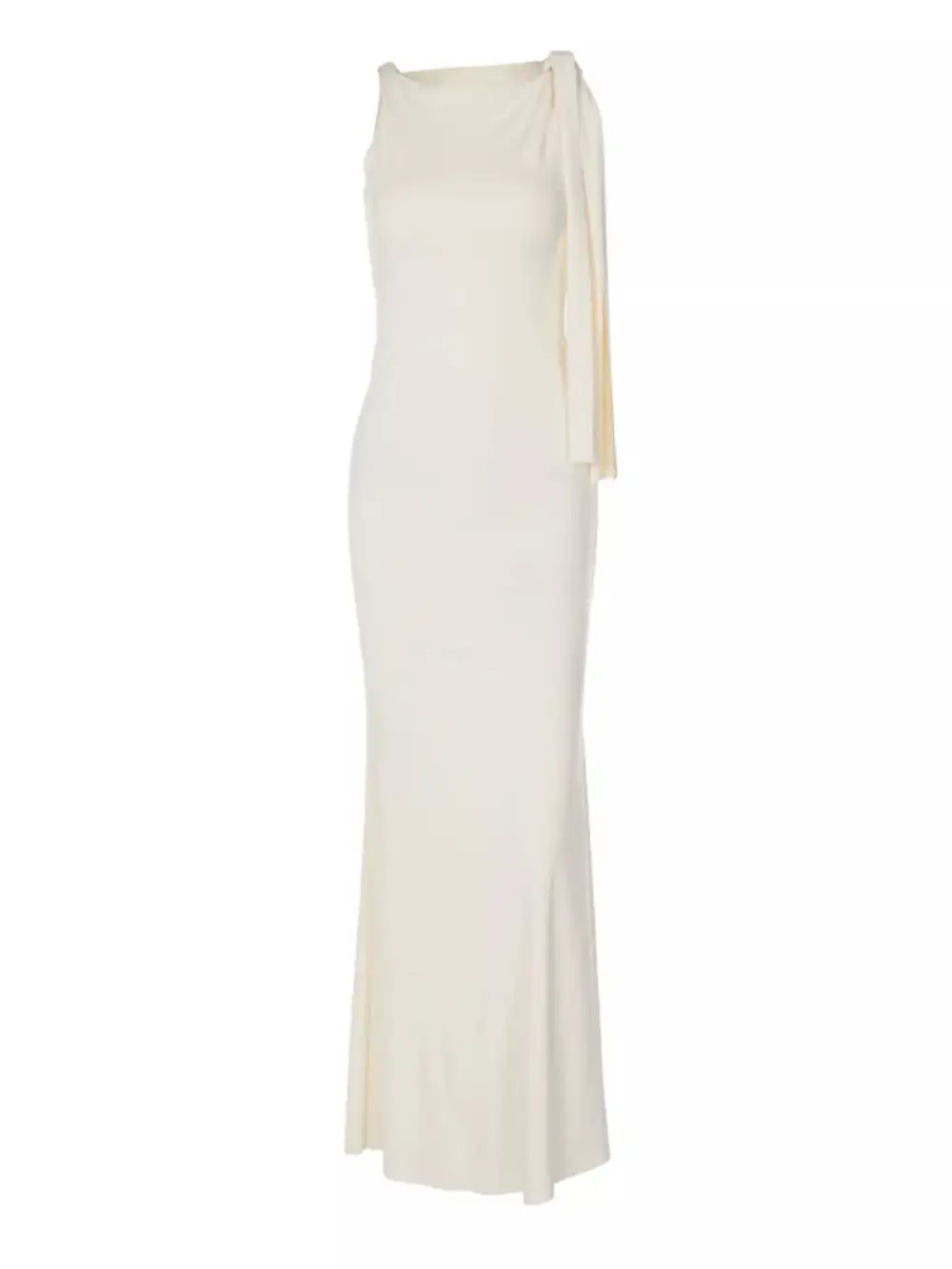 Sleeveless Maxi Dress with Draping Detail