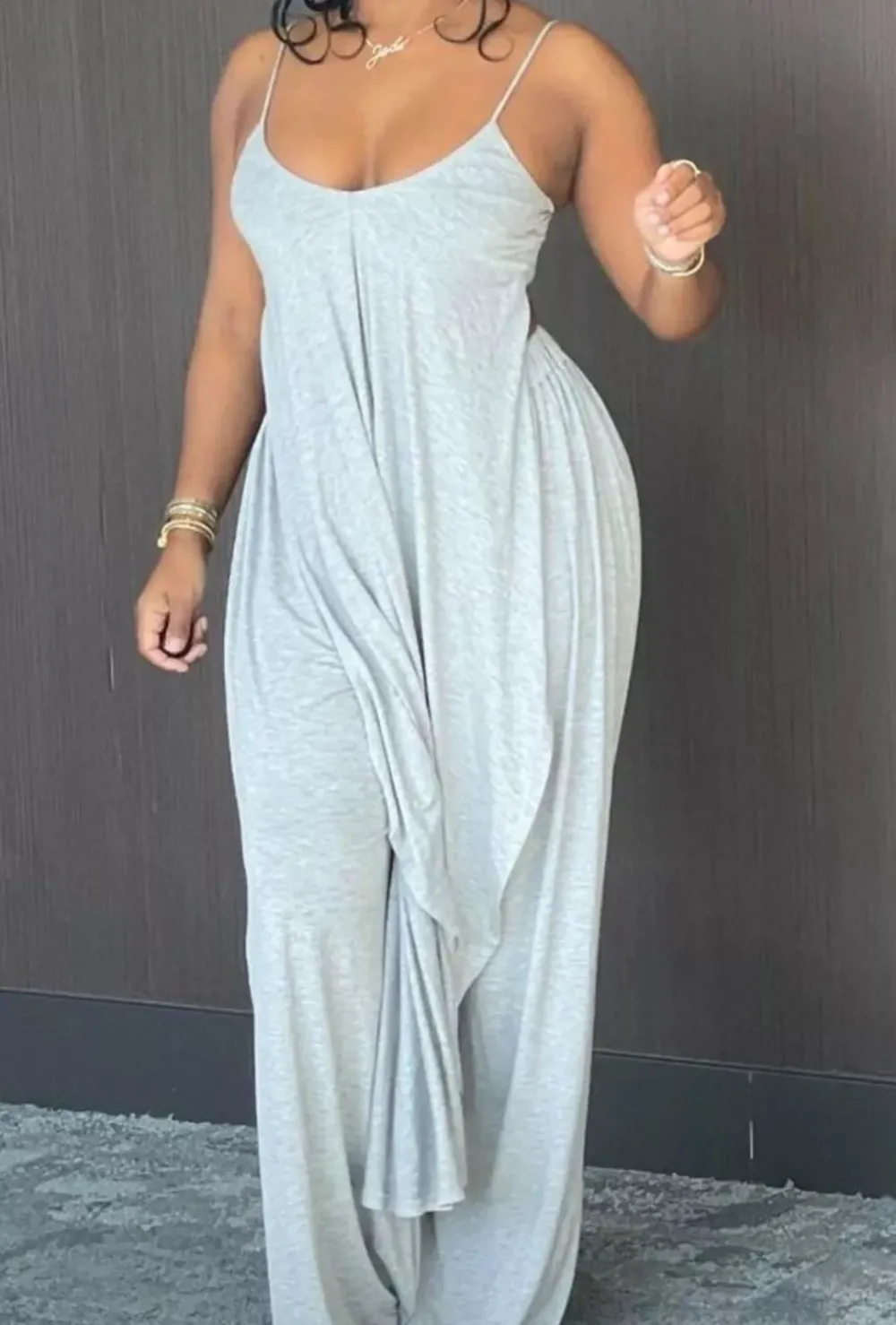 Asymmetrical Hem Cami and Pants Set
