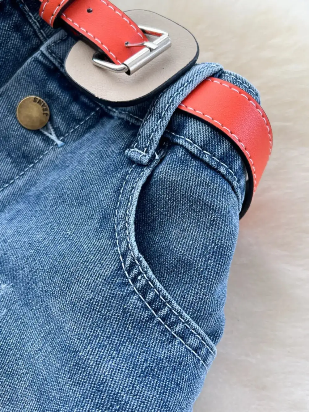 Full Size Patchwork Denim Skirt Plus Size