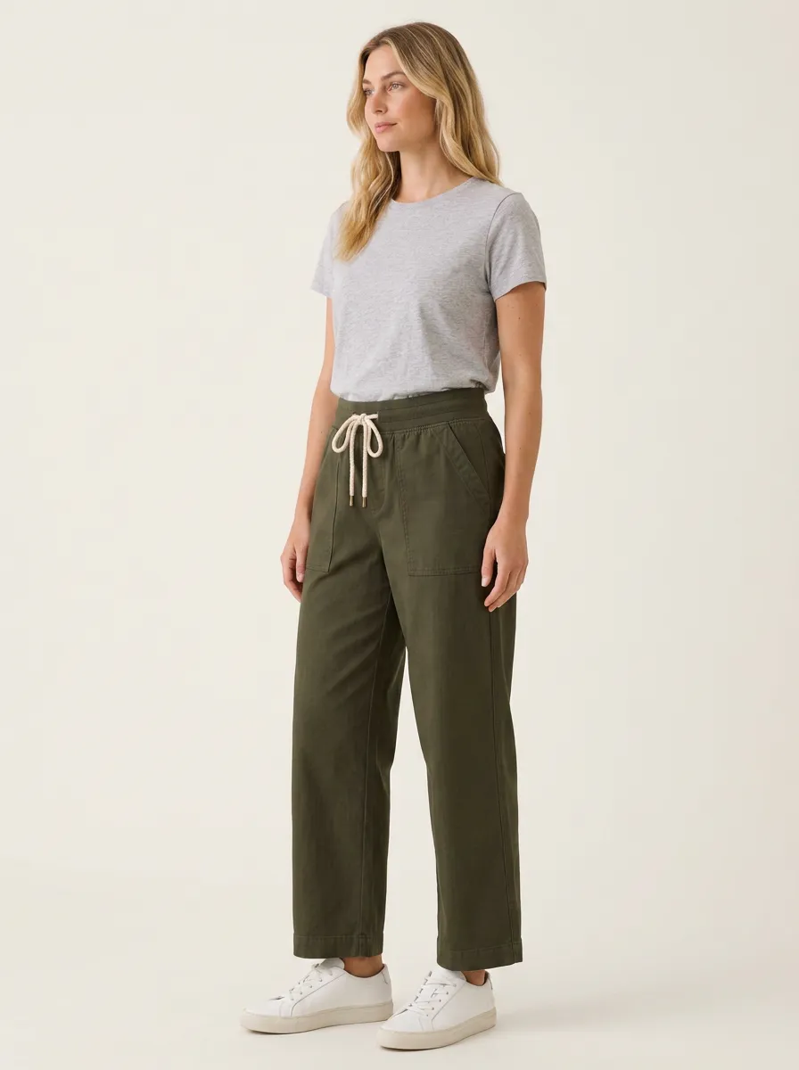 Women's Statement Casual Adjustable Drawstring Waist Pants