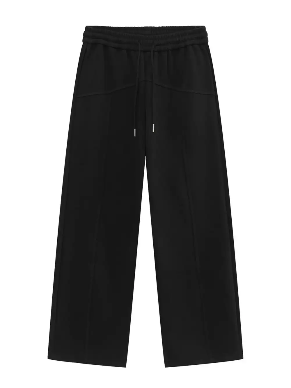 Textured Men's Wide Leg Drawstring Pants