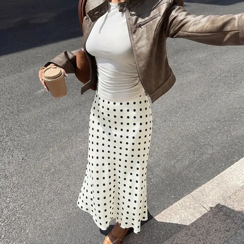 Women's Polka-Dot Summer Skirt