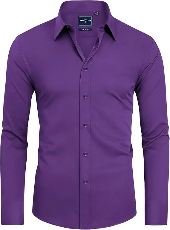 Men's Formal Long-sleeved Button-down Shirt