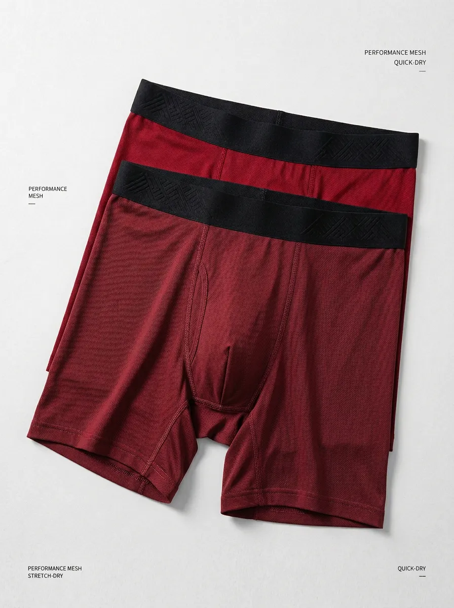 Men's Performance Mesh Quick-Dry Breathable Boxer Briefs