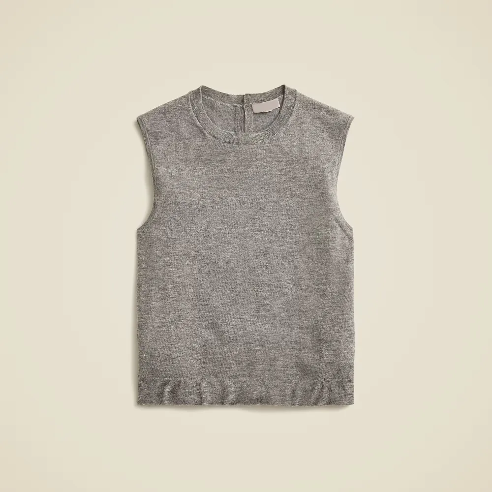 Cashmere-Blend Cropped Tops