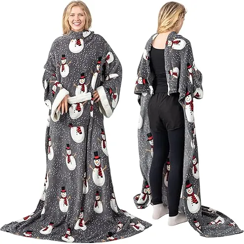 Wearable Blanket with Sleeves – Cozy Warmth You Can Wear  Snuggle. Relax. Stay Warm.