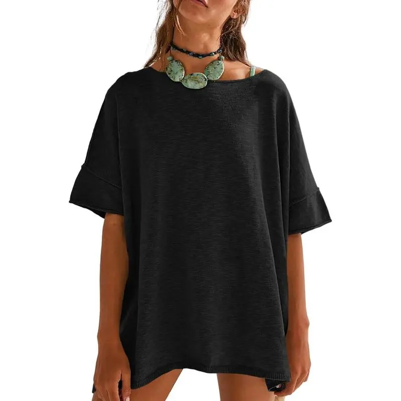 6PACK-Mineral Wash Oversized Top