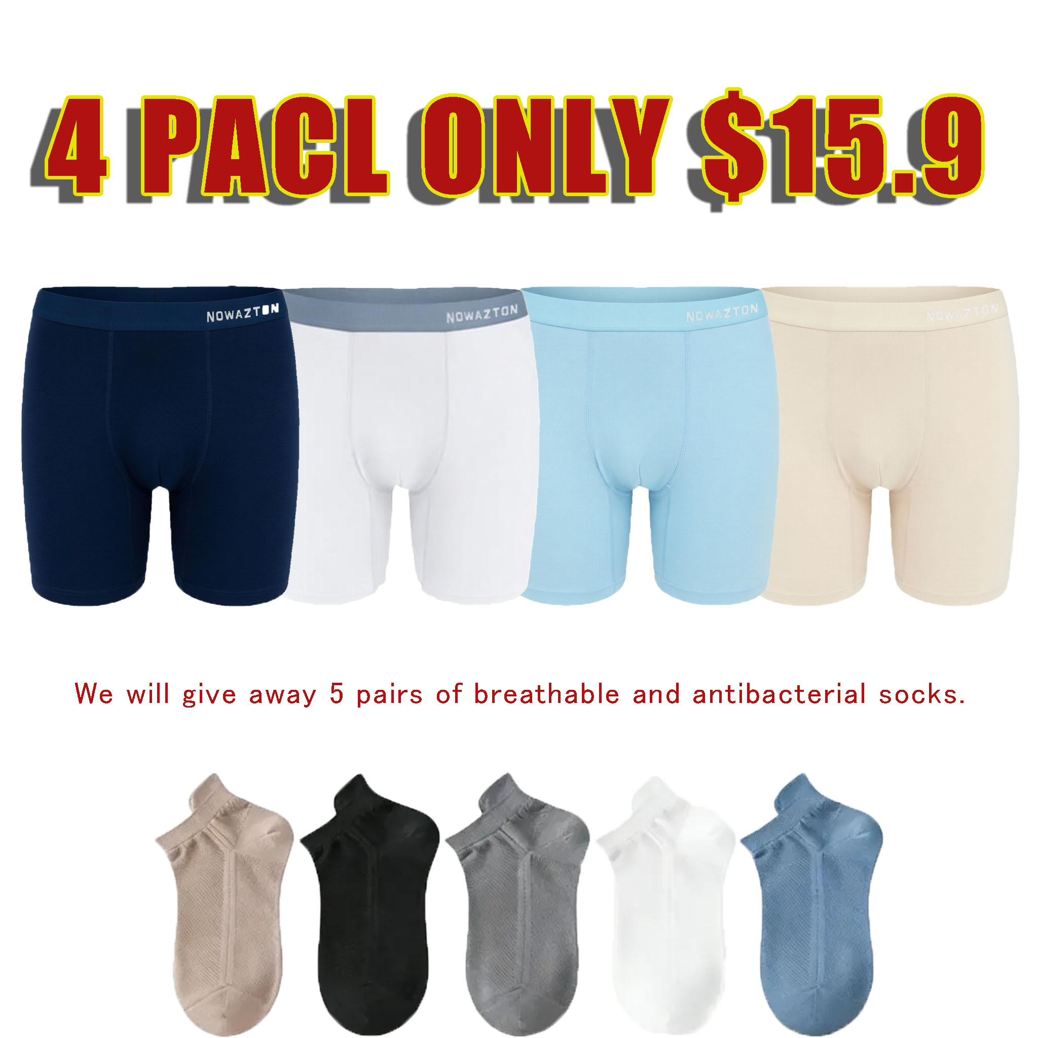 High-end Antibacterial Maintenance Pants for Men – New Ice Silk Boxer Briefs/Boxers – Thin Summer Shorts for Men