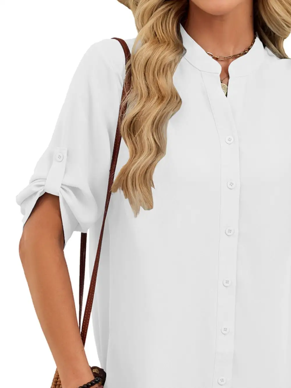 Comfort Fit Button Front Shirt Dress