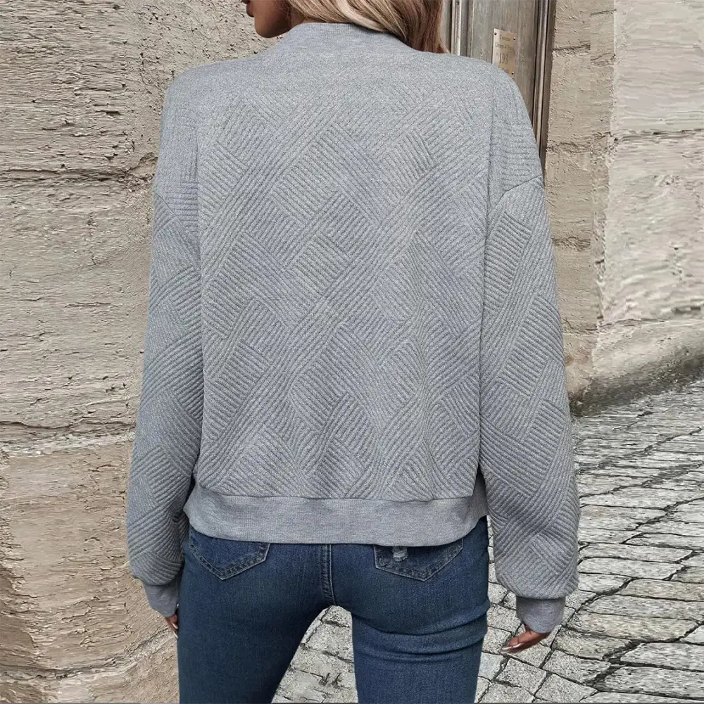 Stand Collar Zip Jacket