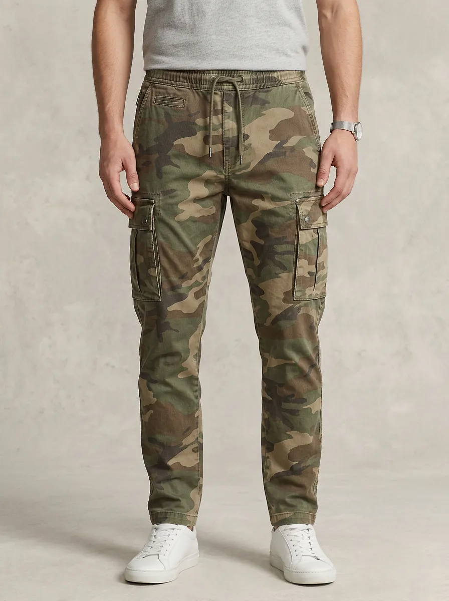 Camouflage Military-Inspired Camouflage Cargo Pants